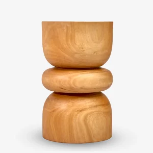Zinat Khaya Wood Stool